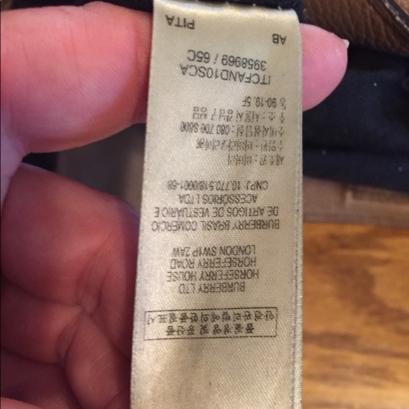 Burberry Authentic Tote Small Canter Leather Tan Handbag Itcf-10sca Italy. - Picture 6 of 13